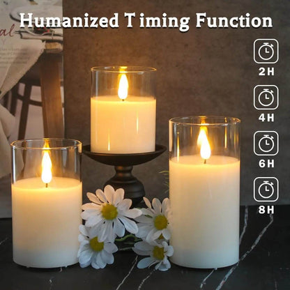 Velas Aurora Glow Flicker con control remoto