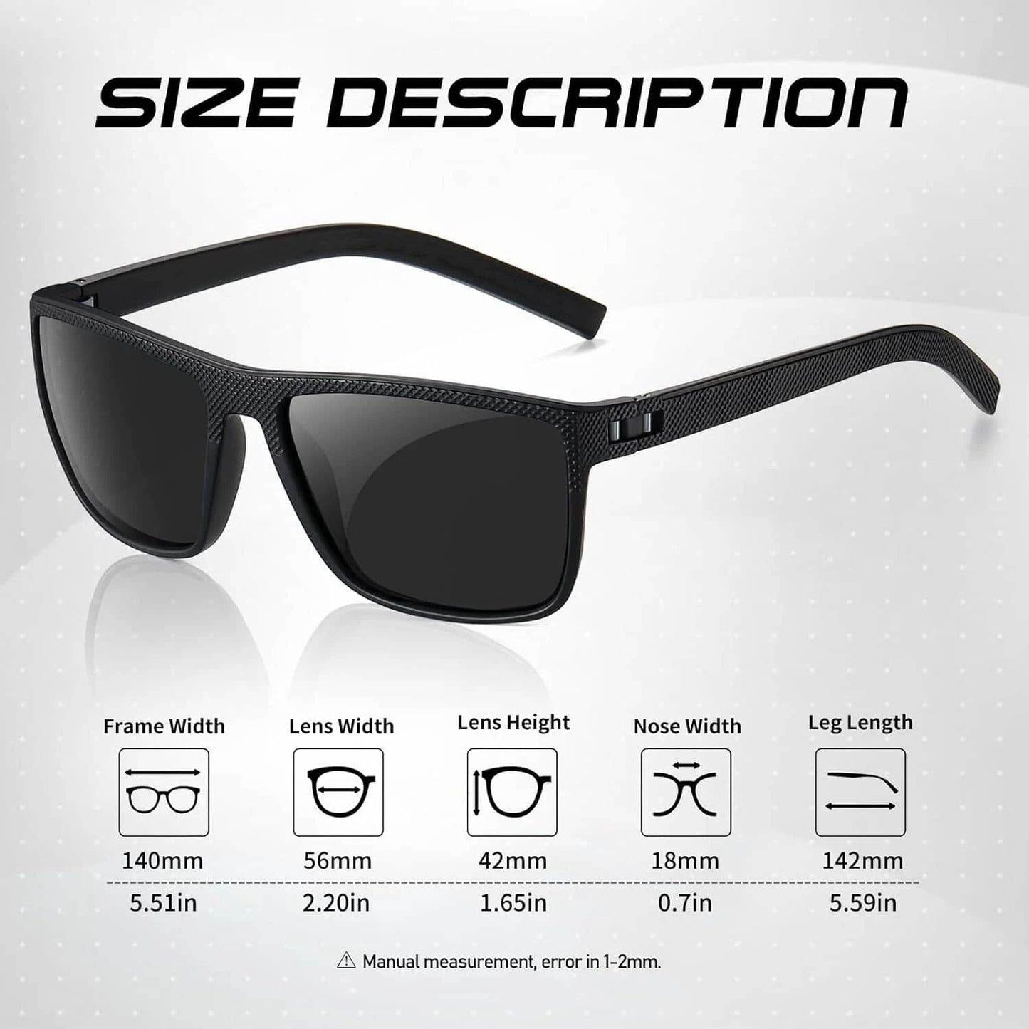 Lot de 3 paires de lunettes de soleil polarisées – Protection UV400 anti-reflet pour hommes et femmes