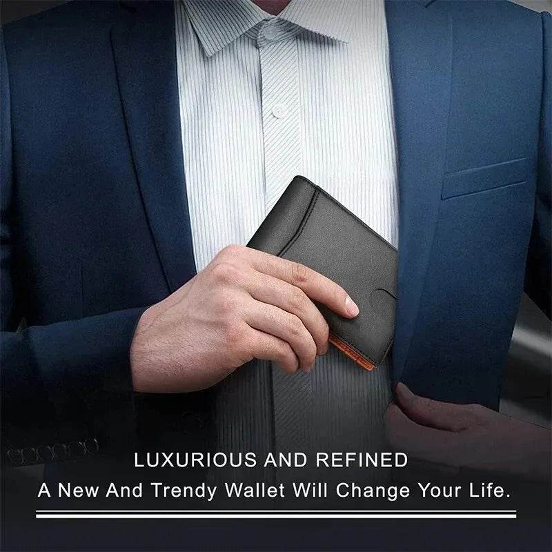 Men’s RFID Blocking Wallet for Dad, Husband, Son – Slim Card Holder Father’s Day Gift