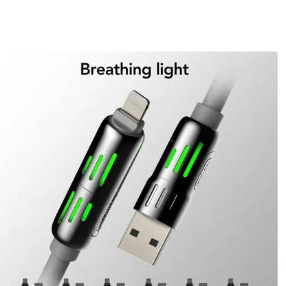 Universal 4-in-1 High-Speed 240W USB Charging Cable for iPhone and Samsung