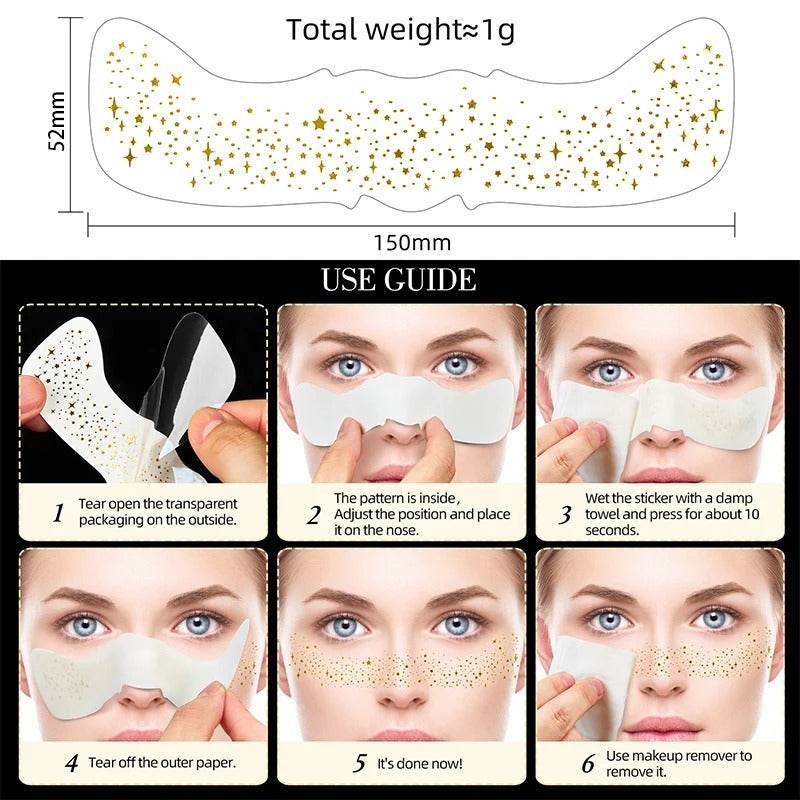 Glitter Freckle Patches – Sparkly Face Stickers for Instant Shimmer