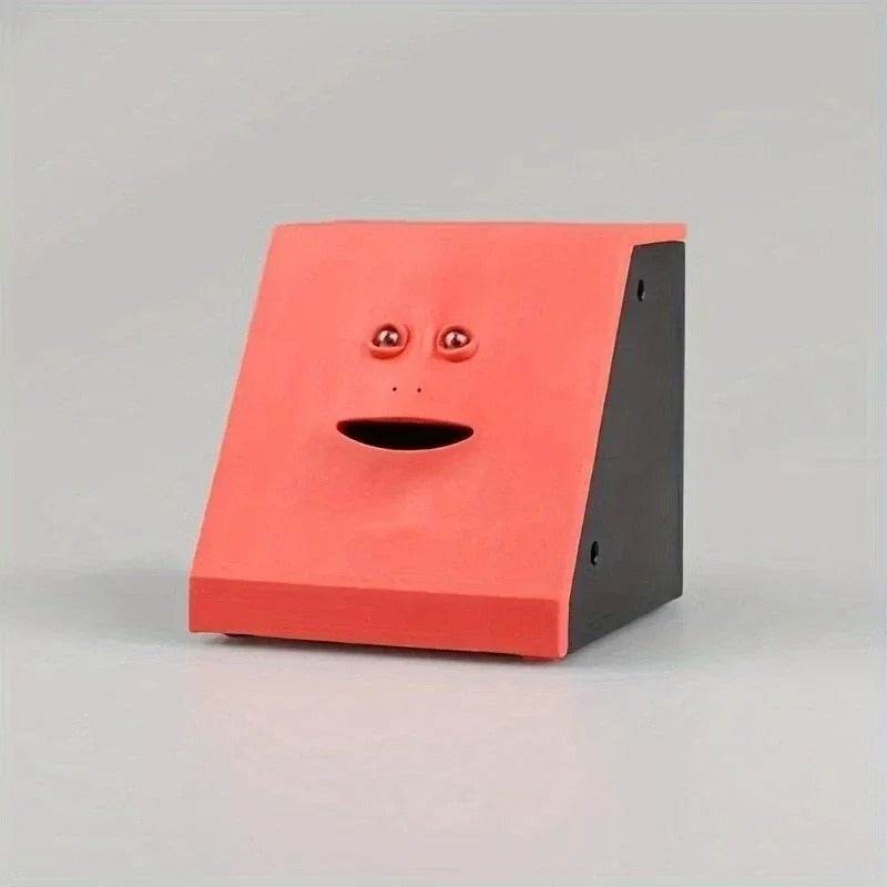 Smart Face Piggy Bank – Motion Sensor Coin-Eating Money Box for Kids & Adults – Fun Electric Plastic Savings Bank