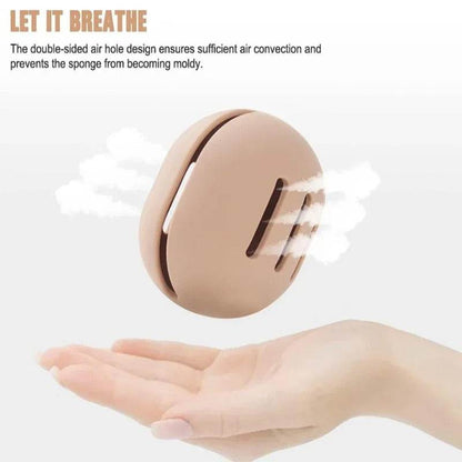 Silicone Makeup Sponge Holder – Eco-Friendly, Multi-Hole Beauty Blender Storage Case, Travel-Friendly Puff Organizer Box (1PC)