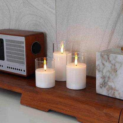Velas Aurora Glow Flicker con control remoto