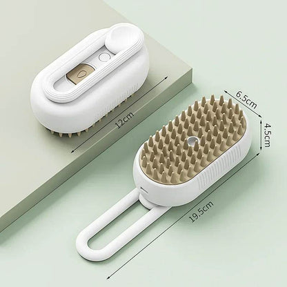 3-in-1 Electric Pet Brush – Steam Cleaner, Hair Remover & Massager for Dogs & Cats
