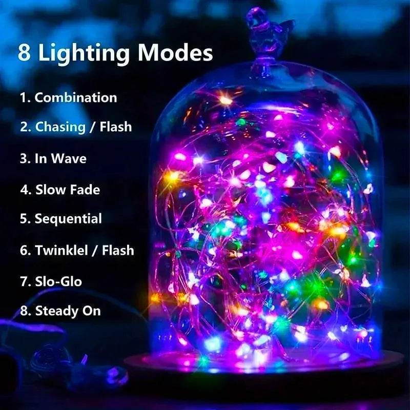 Solar Fairy String Lights – Outdoor Waterproof LED Garden & Patio Lights