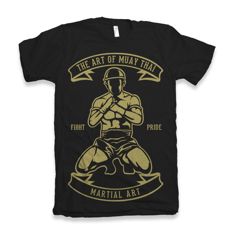 Camiseta Gráfica de Manga Corta de Bambú Viscosa/Algodón Orgánico para Hombre de Artes Marciales