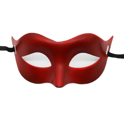 Masquerade Half Face Mask | Elegant Black & White Retro Design