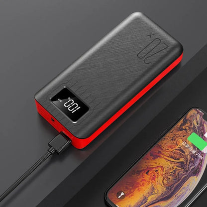 20000mAh External Battery Power Bank Dual USB With LED Flashlight