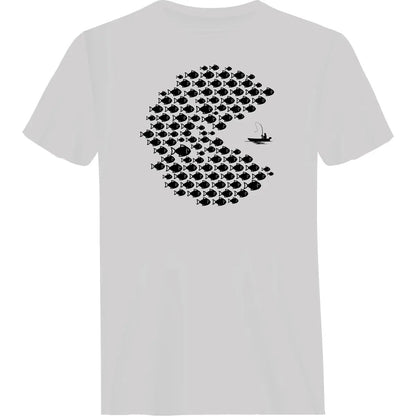Fishing Pacman Style Man T-Shirt