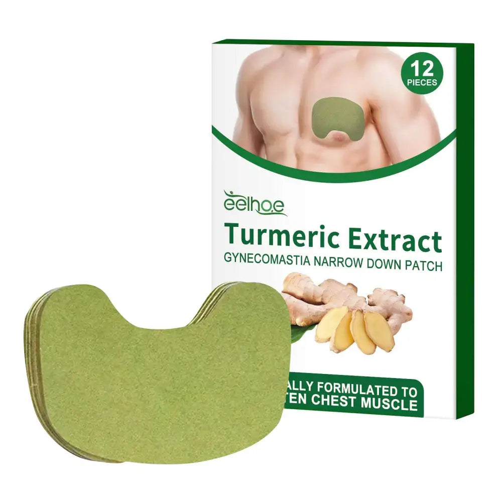 Men’s Chest Care Turmeric Gynecomastia Patches 12 Pieces
