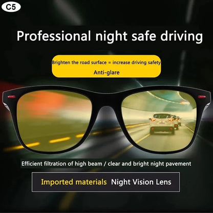 Men’s Polarized Sport Sunglasses – UV400 Protection Goggles Driver Night Vision