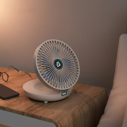Portable Fan | Battery Operated Hand Held Fan with 3-Speed Settings | Lightweight Design for Personal Cooling on the Go