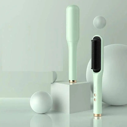 Mint Green Anion Hair Care Electric Straightener Comb