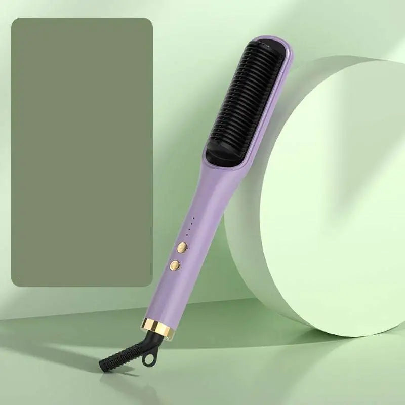 Mint Green Anion Hair Care Electric Straightener Comb