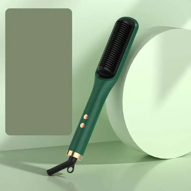 Mint Green Anion Hair Care Electric Straightener Comb
