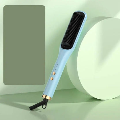Mint Green Anion Hair Care Electric Straightener Comb