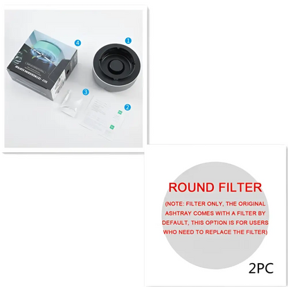 Mint Green Smoke Removal Air Purification Ashtray