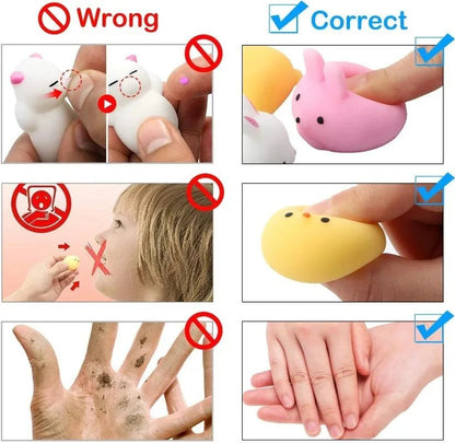 Mochi Squishy Toy Filled Easter Eggs | Mystery Animal Stress Relief Toys for Kids and Adults