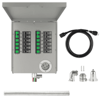 12-Circuit 120/240V 30A Non-Automatic Transfer Switch