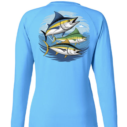 HUkHCW Ladies' Pursuit Long- Sleeve T-Shirt