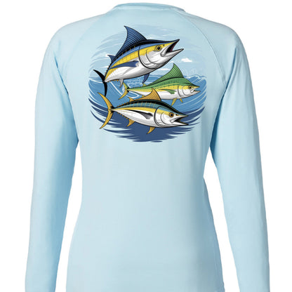 HUkHCW Ladies' Pursuit Long- Sleeve T-Shirt