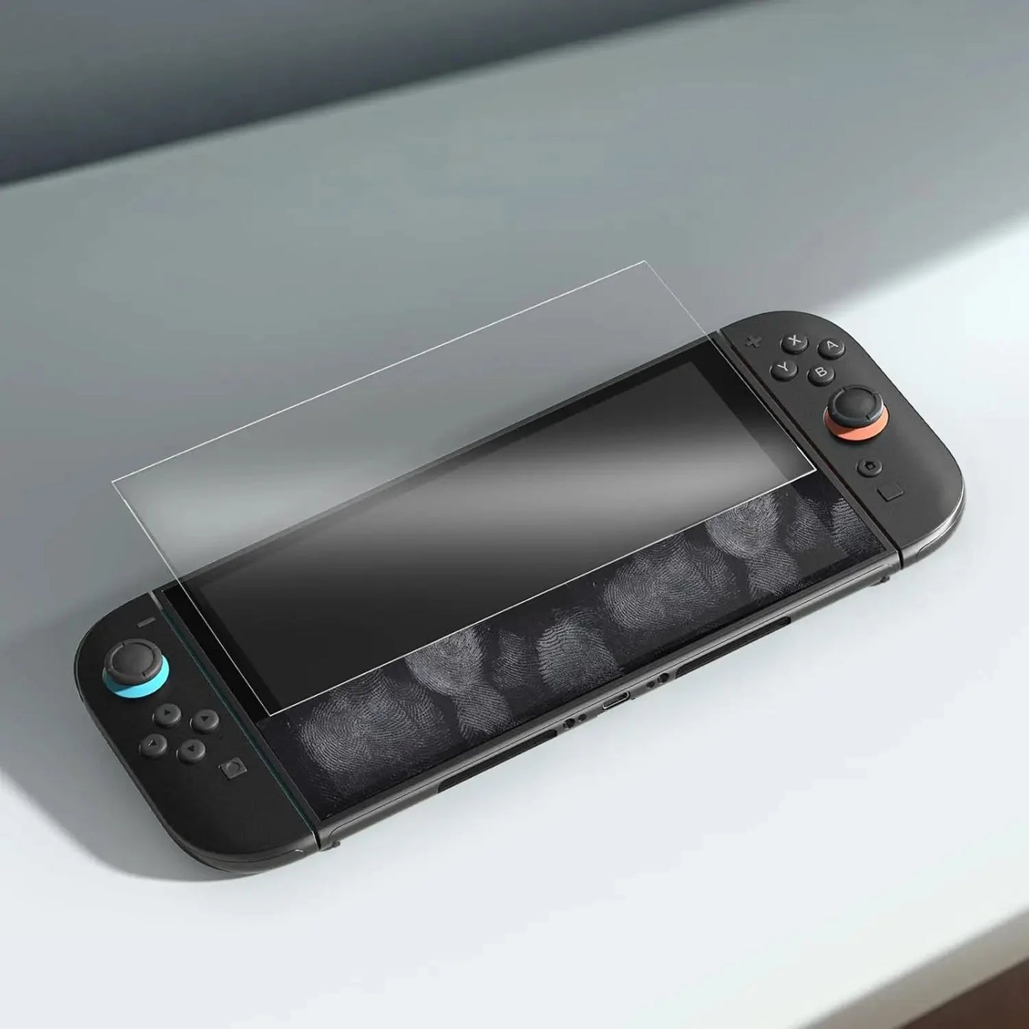 Nintendo Switch 2 Tempered Glass Screen Protector with Joystick Cap | Full Coverage Protection