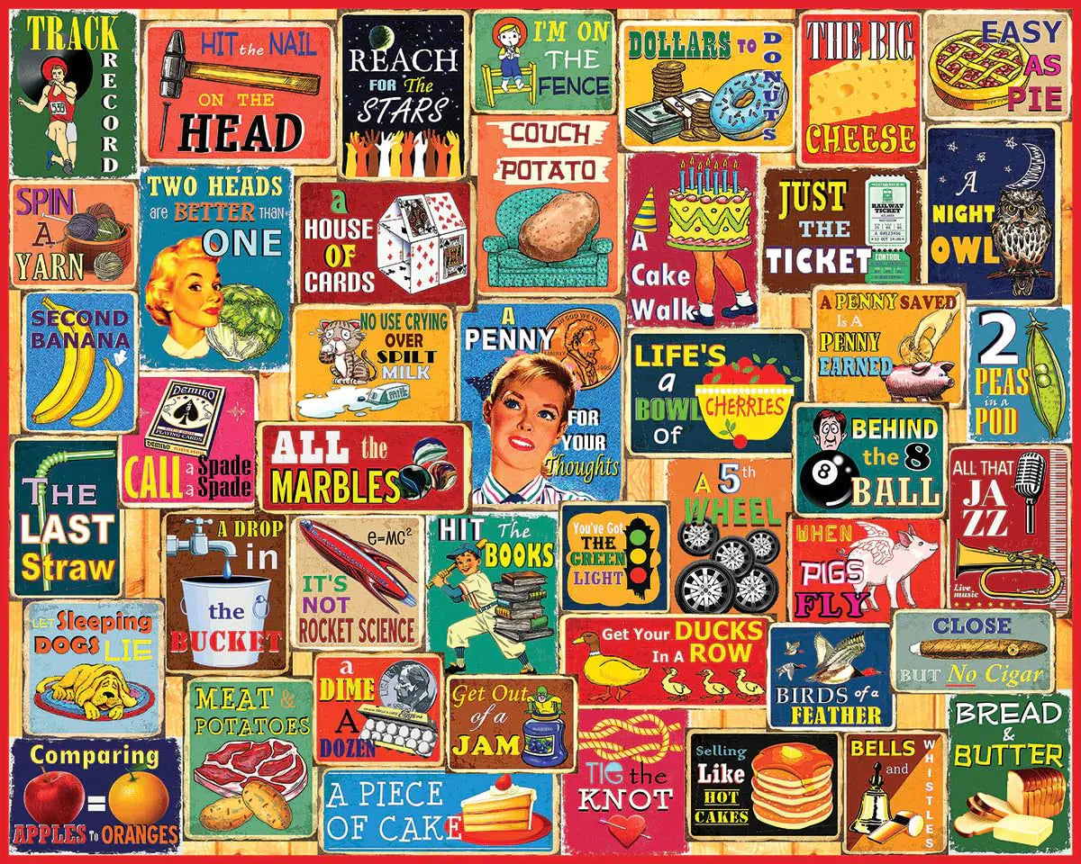 White Mountain Puzzles Things We Say 1000 Piece Jigsaw Puzzle