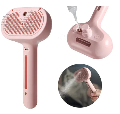 Cepillo Pulverizador para Pelo de Mascotas