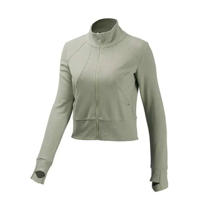 Olive Green Cropped Running Sport Coat