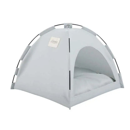 Olive Green Zippered Cat Tent