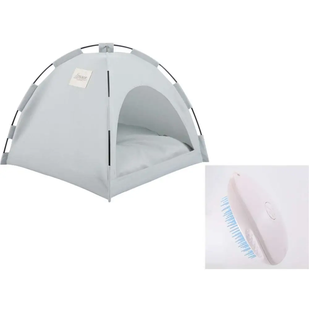 Olive Green Zippered Cat Tent