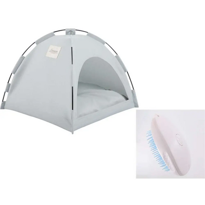 Olive Green Zippered Cat Tent