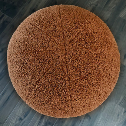 Plush Boucle Drum Ottoman – Choose Your Color