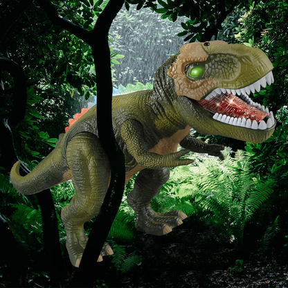 Remote Control T-Rex Dinosaur with Lights Sounds Walking RC Toy