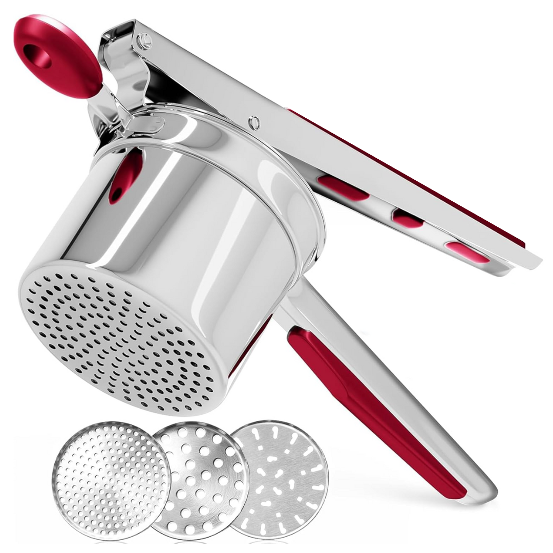Heavy Duty Stainless Steel Potato Masher 15oz Large Capacity Kitchen Tool