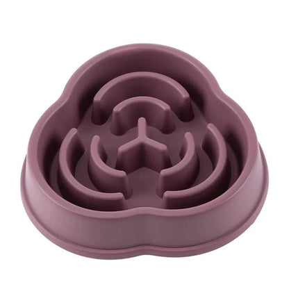 Pet Cat Dog Slow Feeder Bowl | Anti-Choking Non-Slip Maze Feeding Dish