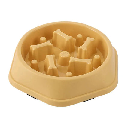 Pet Cat Dog Slow Feeder Bowl | Anti-Choking Non-Slip Maze Feeding Dish