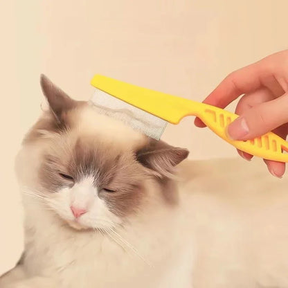 Peine para pelos de mascotas y pulgas – Herramienta de aseo de acero inoxidable
