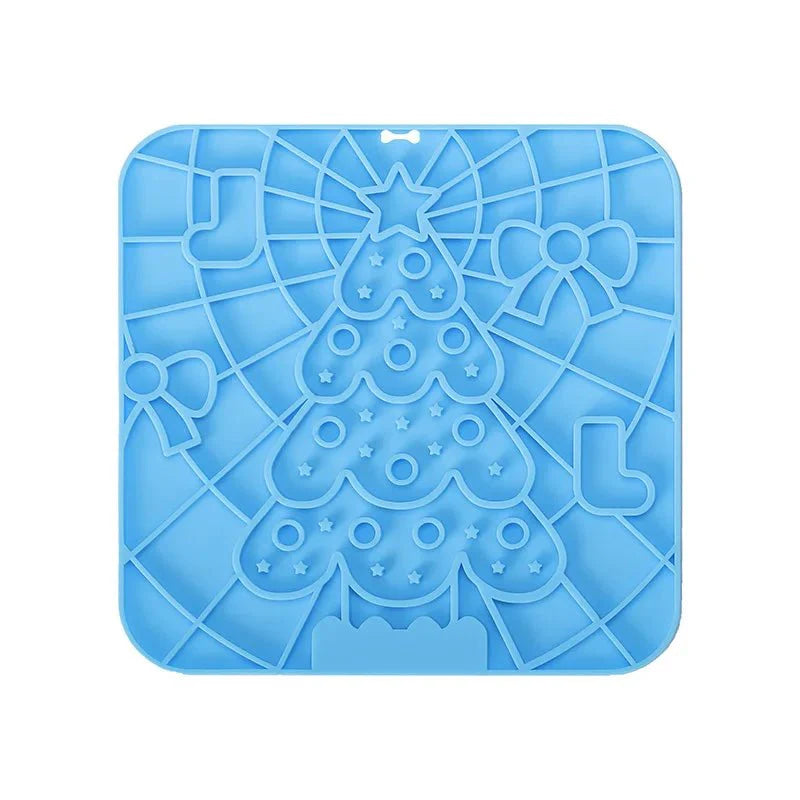 Silicone Pet Lick Mat | Slow Feeder Plate with Suction Cups for Dogs
