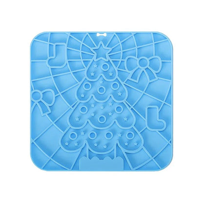 Silicone Pet Lick Mat | Slow Feeder Plate with Suction Cups for Dogs