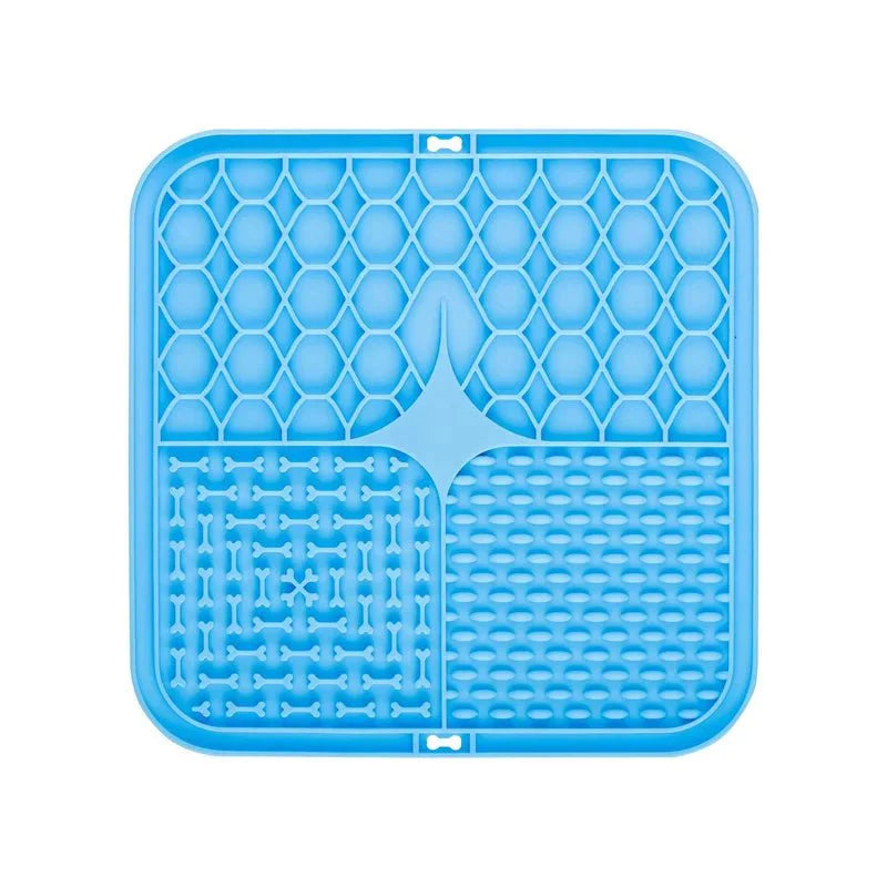 Silicone Pet Lick Mat | Slow Feeder Plate with Suction Cups for Dogs