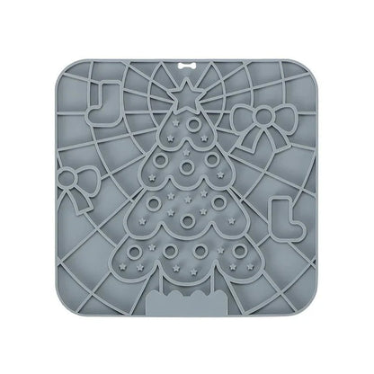 Silicone Pet Lick Mat | Slow Feeder Plate with Suction Cups for Dogs