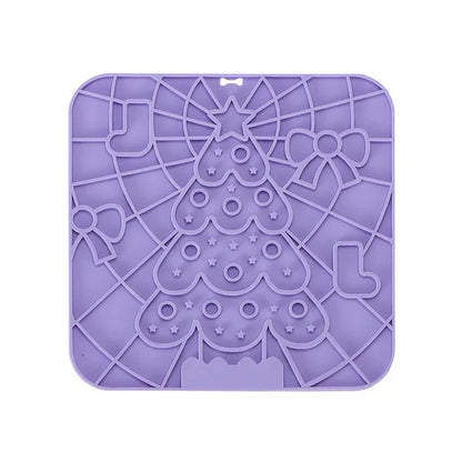 Silicone Pet Lick Mat | Slow Feeder Plate with Suction Cups for Dogs