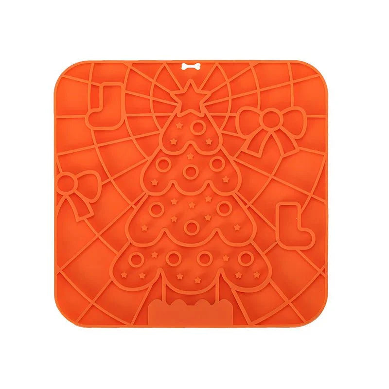 Silicone Pet Lick Mat | Slow Feeder Plate with Suction Cups for Dogs