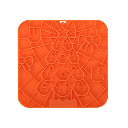 Silicone Pet Lick Mat | Slow Feeder Plate with Suction Cups for Dogs
