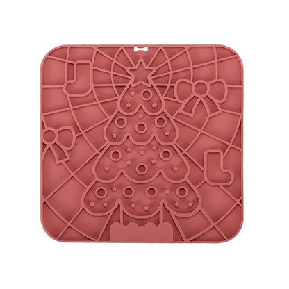 Silicone Pet Lick Mat | Slow Feeder Plate with Suction Cups for Dogs