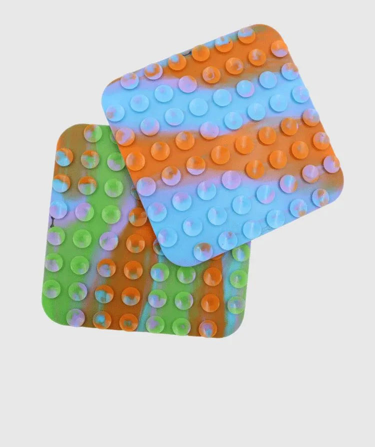 Silicone Pet Lick Mat | Slow Feeder Plate with Suction Cups for Dogs