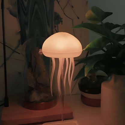 LED Jellyfish Lamp RGB Color Changing Mood Light with Voice Control