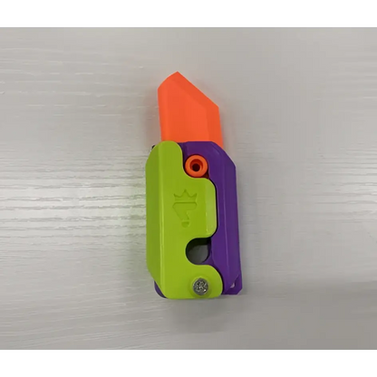 Pink and Lime Radish Knife Gravity Cub Toy